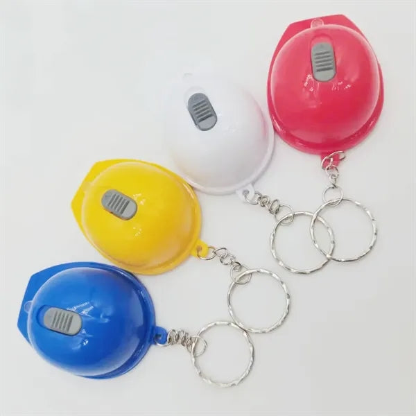 Flashlight Helmet Keychain With Bottle Opener