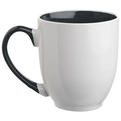 16 oz. Miami Two-Tone Bistro Custom Ceramic Mugs