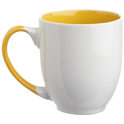 16 oz. Miami Two-Tone Bistro Custom Ceramic Mugs