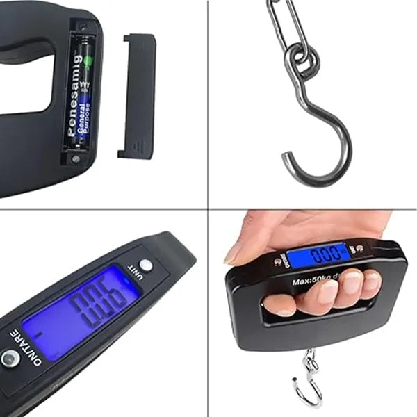 Portable Luggage Scale LCD Electronic Travel Digital Weighs