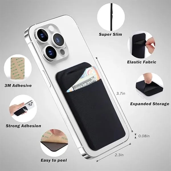Cell Phone Card Holder Pocket for Back of