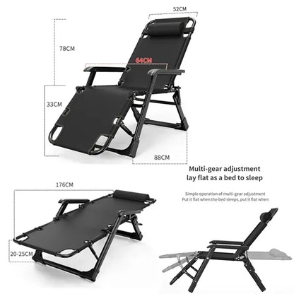Folding Adjustable Lounge Beach Chair