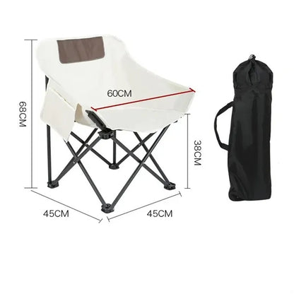 Portable Folding Metal Picnic Moon Chair