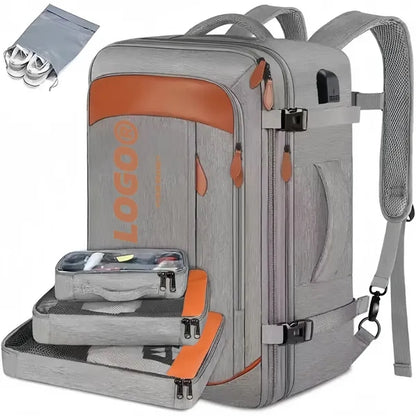 40L Airline Approved Travel Backpacks with 3 Packing Cubes