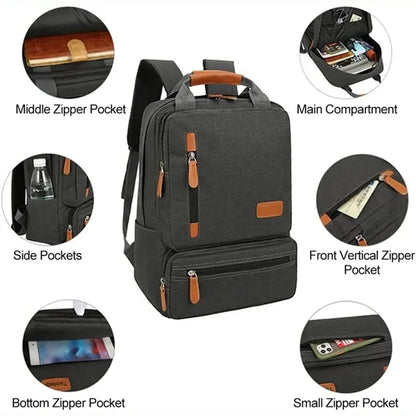 3pcs Set Backpack Travel Business Shoulder Matching Bag