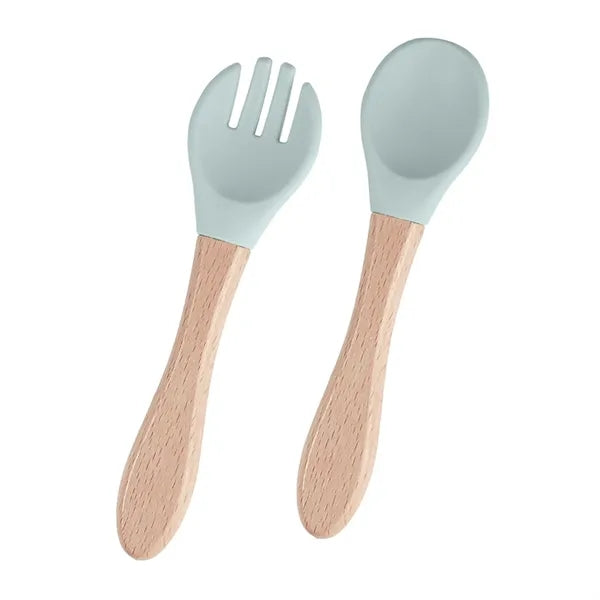 Baby Feeding Spoons With Soft Curved Silicone Tips