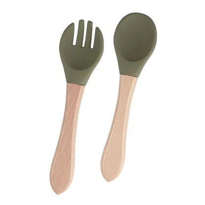 Baby Feeding Spoons With Soft Curved Silicone Tips