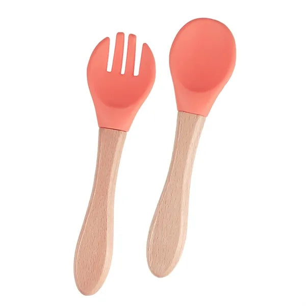 Baby Feeding Spoons With Soft Curved Silicone Tips