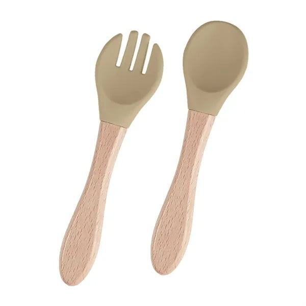 Baby Feeding Spoons With Soft Curved Silicone Tips