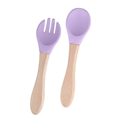 Baby Feeding Spoons With Soft Curved Silicone Tips