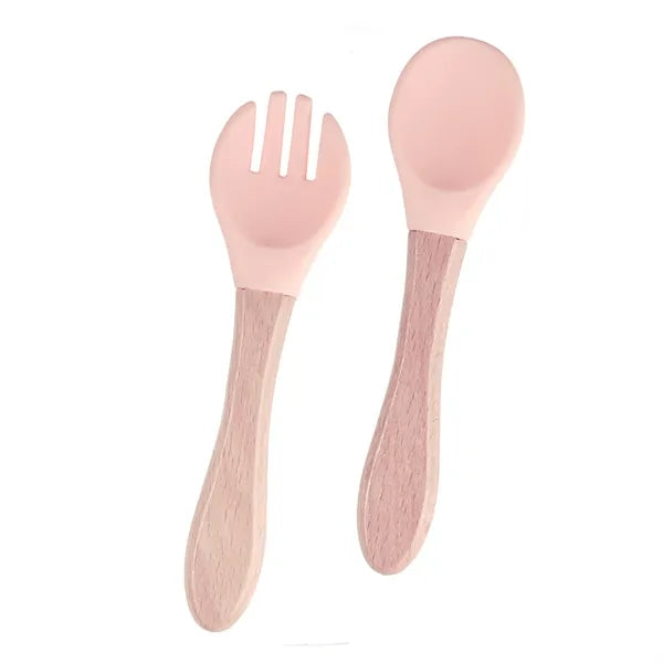 Baby Feeding Spoons With Soft Curved Silicone Tips