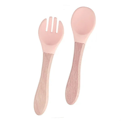 Baby Feeding Spoons With Soft Curved Silicone Tips