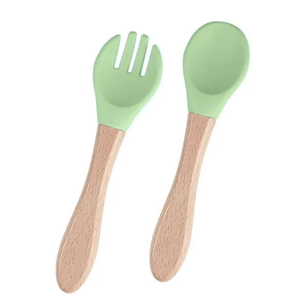 Baby Feeding Spoons With Soft Curved Silicone Tips