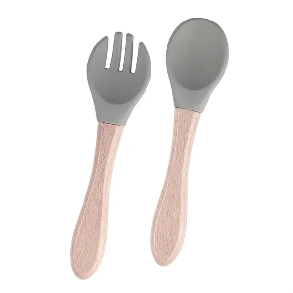 Baby Feeding Spoons With Soft Curved Silicone Tips