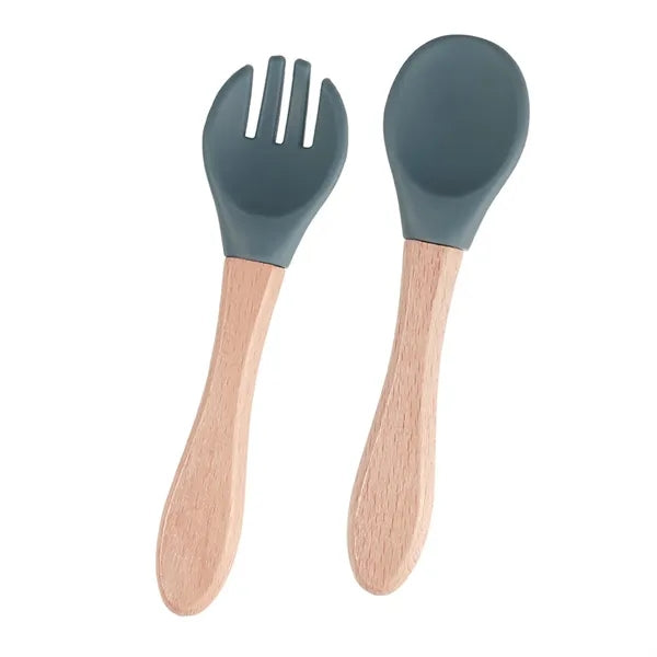 Baby Feeding Spoons With Soft Curved Silicone Tips