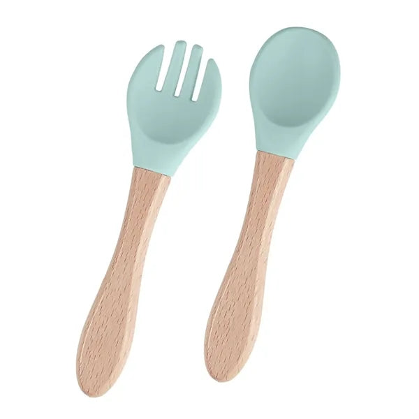 Baby Feeding Spoons With Soft Curved Silicone Tips