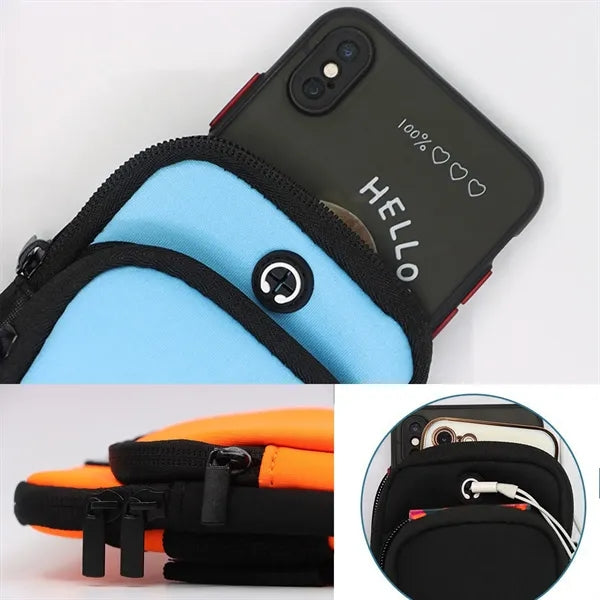 Fitness Arm Band Outdoor Sports Storage Pouch Running