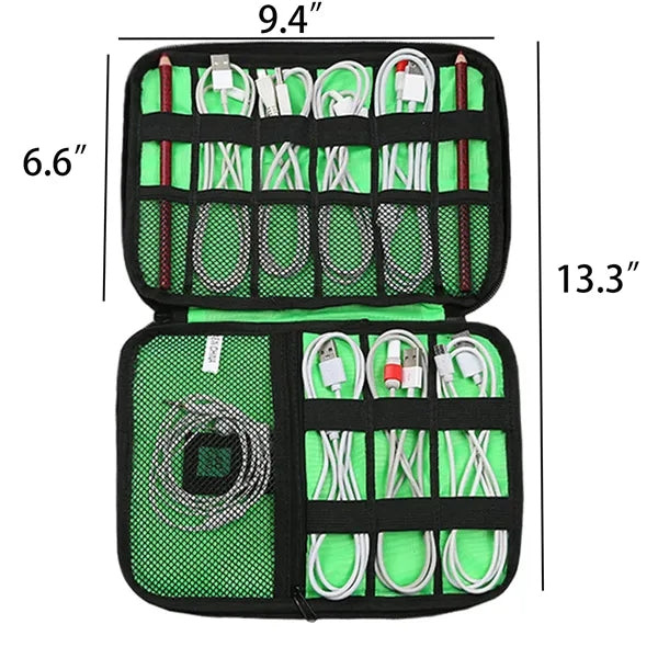 Electronics Travel Cord Organizer Pouch Portable Cable Bags