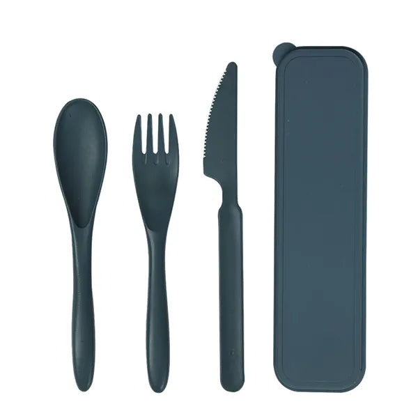Eco Friendly Wheat Straw Cutlery Set Travel Picnic Camping