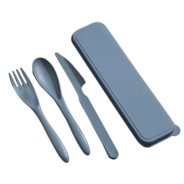 Eco Friendly Wheat Straw Cutlery Set Travel Picnic Camping