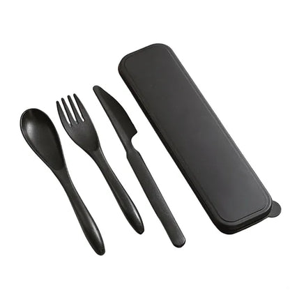 Eco Friendly Wheat Straw Cutlery Set Travel Picnic Camping
