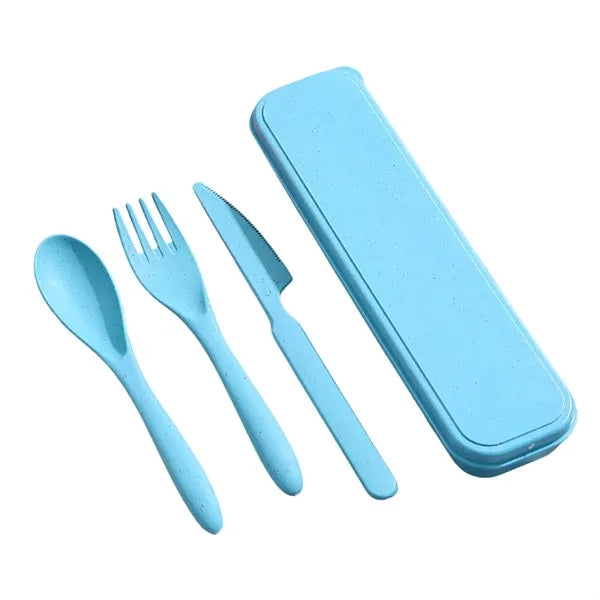 Eco Friendly Wheat Straw Cutlery Set Travel Picnic Camping
