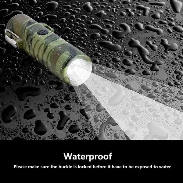Waterproof Windproof Arc Lighter with Flashlight & Compass