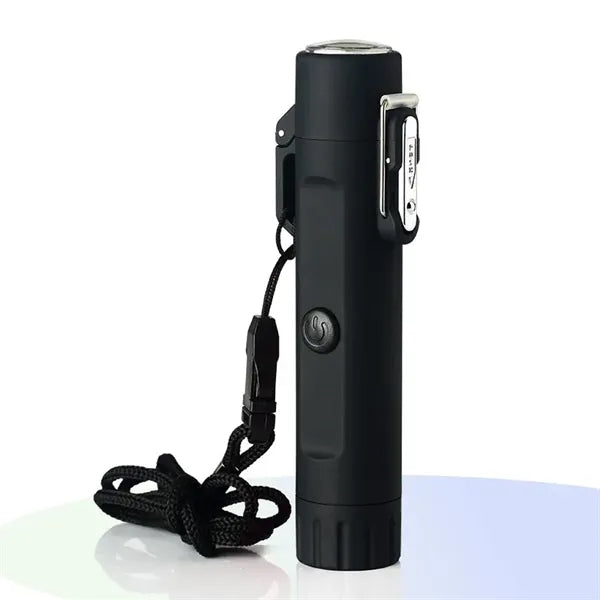 Waterproof Windproof Arc Lighter with Flashlight & Compass