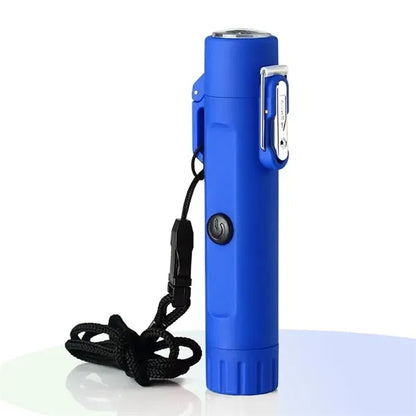 Waterproof Windproof Arc Lighter with Flashlight & Compass