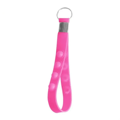 Push Pop Stress Reliever Keychain Silicone Wrist Strap