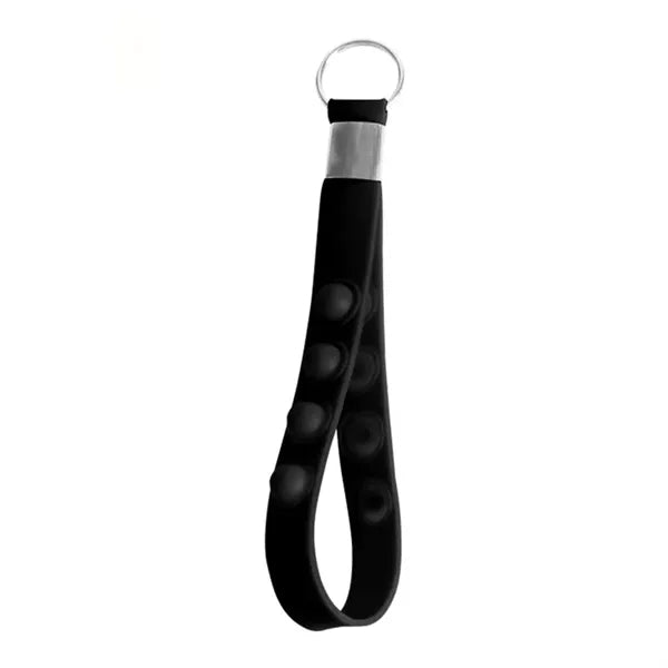 Push Pop Stress Reliever Keychain Silicone Wrist Strap