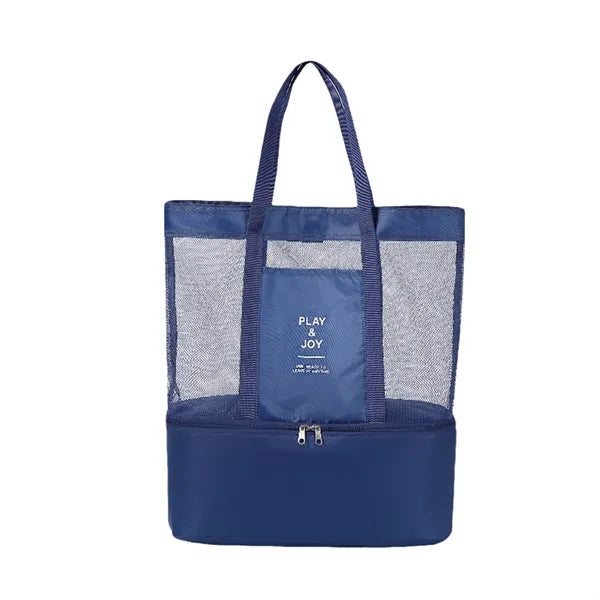 Large Capacity Wet And Dry Separation Mesh Beach Bag