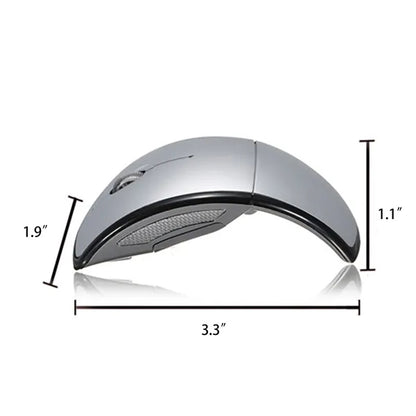 Laptop USB Wireless Folding Mouse Creative Curved Gift