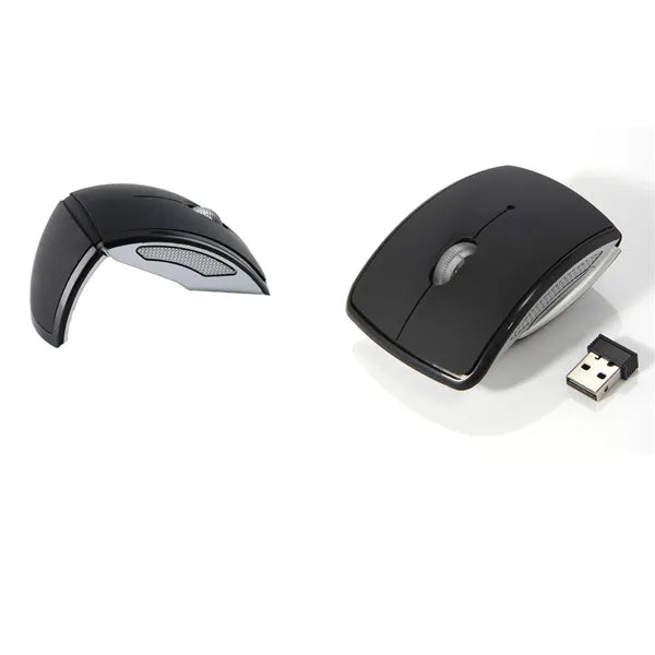 Laptop USB Wireless Folding Mouse Creative Curved Gift