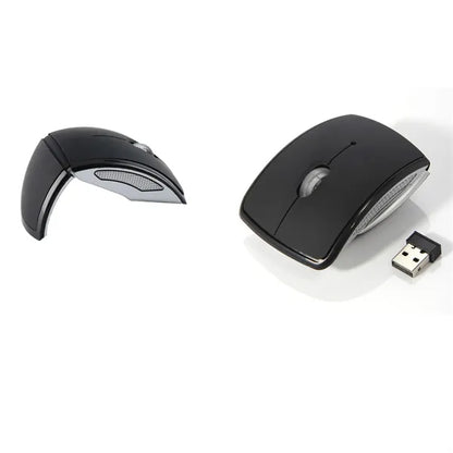 Laptop USB Wireless Folding Mouse Creative Curved Gift