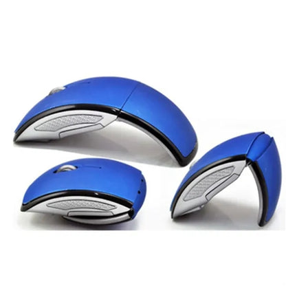 Laptop USB Wireless Folding Mouse Creative Curved Gift
