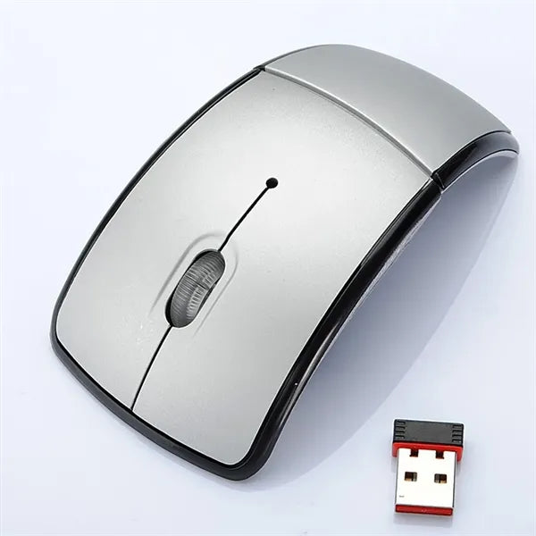Laptop USB Wireless Folding Mouse Creative Curved Gift