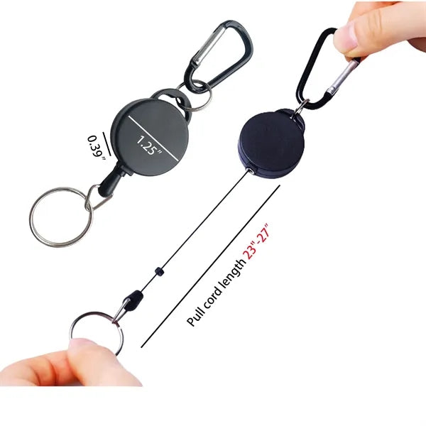 Outdoor Key Chain With Hook Frosted Extendable Portable