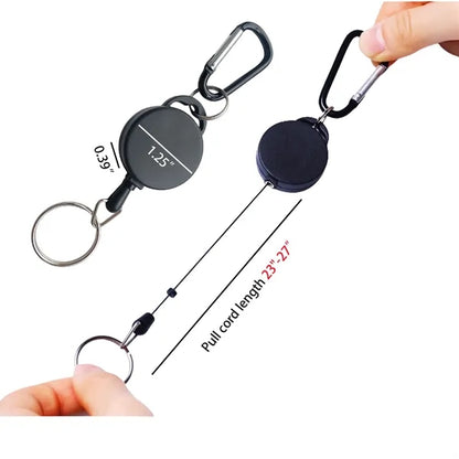 Outdoor Key Chain With Hook Frosted Extendable Portable