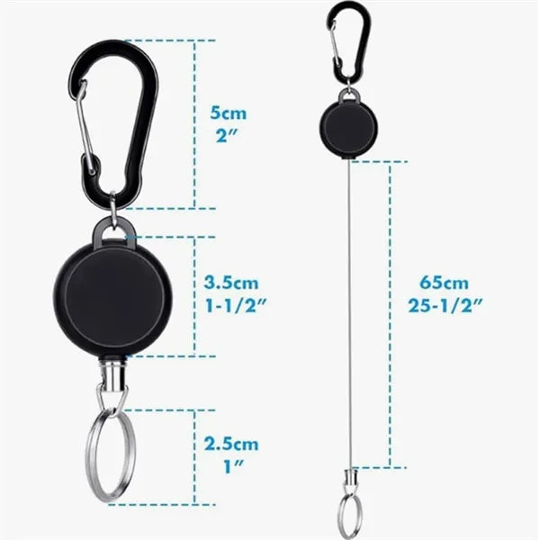 Outdoor Key Chain With Hook Frosted Extendable Portable