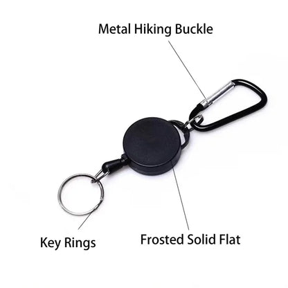 Outdoor Key Chain With Hook Frosted Extendable Portable