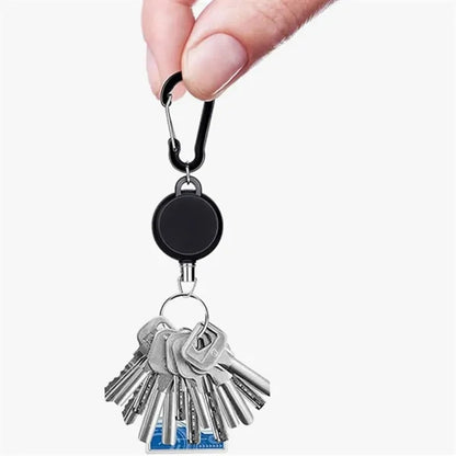 Outdoor Key Chain With Hook Frosted Extendable Portable