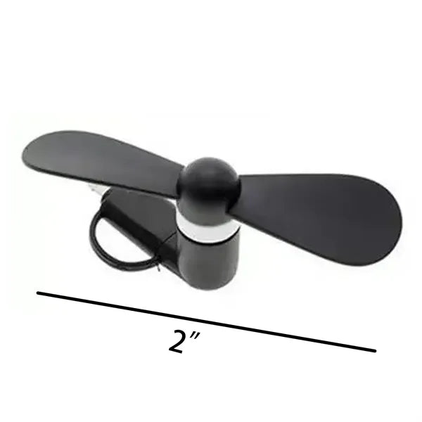 Mini Silica Gel Cell Phone Fan Multiple Interface