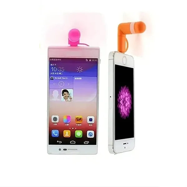 Mini Silica Gel Cell Phone Fan Multiple Interface
