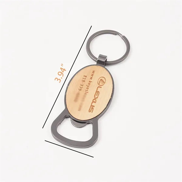 Wooden Bottle Opener Keychains Creative And Personalized
