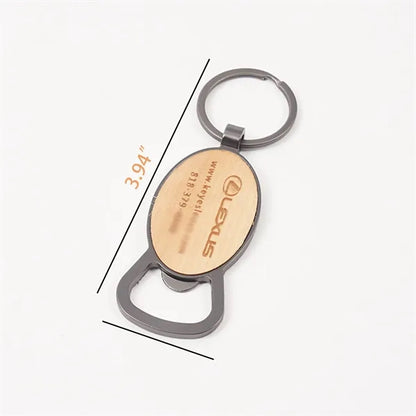 Wooden Bottle Opener Keychains Creative And Personalized