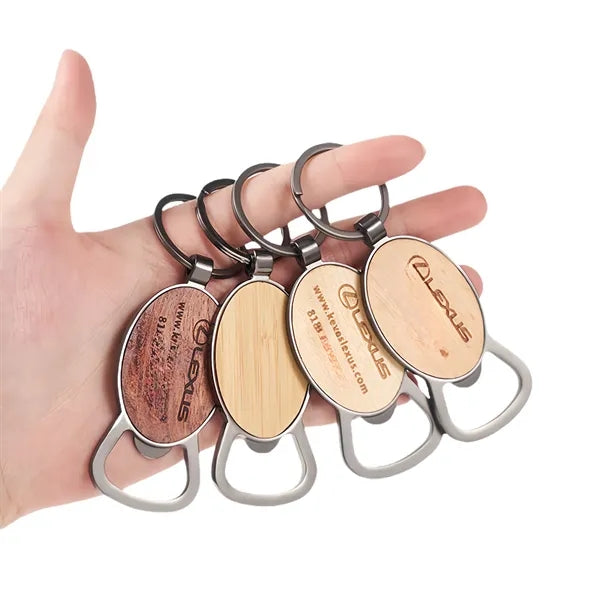 Wooden Bottle Opener Keychains Creative And Personalized