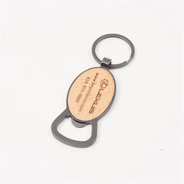 Wooden Bottle Opener Keychains Creative And Personalized