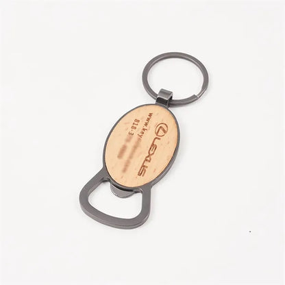 Wooden Bottle Opener Keychains Creative And Personalized