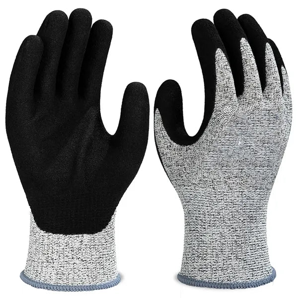 HPPE Anti Cutting Latex Safety Men Working Gloves